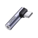 Audio adapter UGREEN AV154 USB-C to mini jack 3.5mm (gray) 