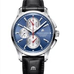 MAURICE LACROIX watch Ben Tao-serien Treögad kronograf Mode Casual Top Lyx läder Watch Relogios Masculinos blue