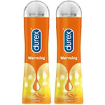 Durex Play Warming Lubricant 2 Bottles (50ml) Condom Friendly