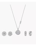 Michael Kors Silver Locket Sterlinghopea Korusetti Ja Zirkonia MKC1700SET