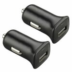 Lot of 2 PLANTRONICS Voyager Legend 5200 / M155 / M165 USB Car Lighter Charger