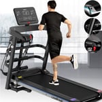 XXLHH Folding Electric Treadmill for Home Use Motorised Running Machine Digital Control 2.0HP Motor to 8.0km/h 12 Programmes Walking Machine Portable Gym Equipment for Fitness Workout