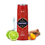 Old Spice Captain Hand Body & Hair Wash for Men 3-in-1 Long-Lasting Scent -250ml