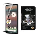 Vitre en verre trempé Full cover noir pour Google Pixel 6A 5G - Tempered glass XEPTIO - Neuf