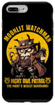 Coque pour iPhone 7 Plus/8 Plus Wise Owl Night Moonlit Watchman Animal Mignon Robot Oiseau