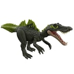 Mattel Jurassic World Figurine Dinosaure articulée Ichthyovenator, Attaque Rugissante, sons et mouvements, avec code ADN scannable, Jouet Enfant, Dès 4 ans, HDX44