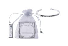 Sent and Meant 'Love You, Forever and Always' Engraved Silver Colour Bangle Bracelet in Organza Gift Bag with Gift Card | CGB Giftware | GB04618