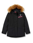 Rossignol Parka Jacket Ski Jacket, Girls, girls, RLIYJ23, Black, 8 Years