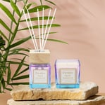 100ml Reed Diffuser and Scented Candle Set Oud & Sandalwood Gift Boxed