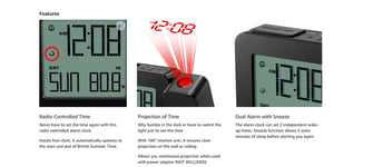 Oregon Scientific RM338PX PROJI Radio Controlled Projection Clock &Temperature
