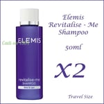 Elemis Revitalise-Me Shampoo Travel Size 50ml X 2 NEW