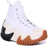 Converse 171546C Run Star Motion Hi Top Trainers White Size 2.5 - 13