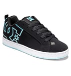 DC Shoes DC Court Graffik Chaussures de Skate décontractées pour Femme, Bleu/Noir, 40 EU