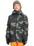 Quiksilver Snow Jacket Mission Printed Youth JK Youth Green 6-7Y