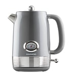 Daewoo Baltimore Smoked Grey 1.5L 3KW Kettle SDA2524GE New with 3 Year Warranty