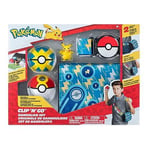 Pokémon PKW3156 Clip 'N' GO Bandolier Set-Includes 2-Inch Battle Figure with Qui