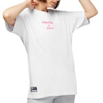 T-Shirt Blanc Femme Superdry Corporate