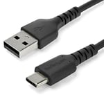 USB A til USB C-kabel Startech RUSB2AC1MB           Sort