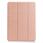 Litchi Skin Tri-Fold Fodral för iPad Air 10.9 (2020) - Roséguld
