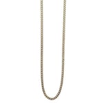 DARK Plain Chain Necklace Gold 40cm