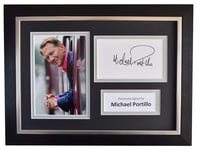 Sportagraphs LTD Michael Portillo Signed A4 Framed Autograph Photo Display British Railways COA