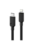 ALOGIC Elements PRO USB-C to Lightning cable 2m - Musta