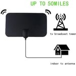 50 Miles Booster Digital TV Antenna HD TV Freeview Signal Thin DTV Box