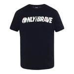 T-Just-SV Only The Brave Logo Black T-Shirt