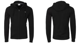 Lacoste Sport Mens Black Fleece Lined Hoodie Size FR5 / US L / 40" Chest