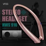 VITOG HWS916 tour de cou sans fil Bluetooth casque Hi-Fi basse sport casque stéréo casque avec micro