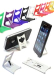 Mobile Smart Phone, iPod, MP3 Support : WHITE iClip Folding Travel Desk Stand