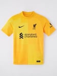 Boys, Nike Liverpool Kids Ss Goalkeeper Home Shirt 2021/22, Yellow, Size Xs