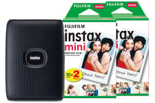 Fujifilm Instax Mini Link 2 Wireless Photo Printer with 40 Shots - Space Blue