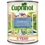 Cuprinol Garden Shades Paint Wood Furniture Shed Fence Protect 1L - Cornflower