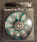 BitFenix Spectre PRO 120mm Case Fan Green LED 1200 RPM Max AirFlow PC Cooler