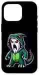 Costume de fantôme portant un dinosaure pour Halloween Cosplay T-Rex Coque pour iPhone 16 Pro
