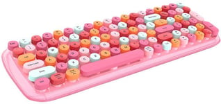 Mofii Candy BT trådløst tastatur (amerikansk oppsett) - Vit/rosa