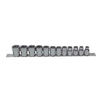 Bahco Socket Wrench Set 3/8, 7400SM on Clip Strip 12 Pcs