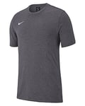 Nike Y Tee Tm Club19 Ss T-Shirt - Charcoal Heathr/Charcoal Heathr/Charcoal Heathr/(White), M