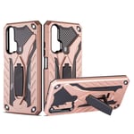 JZ [2 in 1[Kickstand] Phone Case For Huawei Honor 20 Pro Prevention Drop-Protection Silica gel & PC Cover - Rose Gold