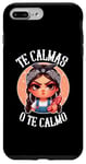 Coque pour iPhone 7 Plus/8 Plus Te Calmas o te Calmo- Espagnol Chancla- Sarcastique Espagnol Maman