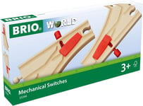 BRIO World Mechanical Switches Wooden Train Track for Kids Age 3 Years Up - Comp