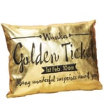 Just 4 Kids Charlie and The Chocolate Factory Golden Ticket Soft Cushion
