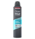 Dove Men+Care Clean Comfort Anti-Perspirant Deodorant Spray 250ml