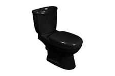 Be Basic Toalettstol med cistern svart - Svart
