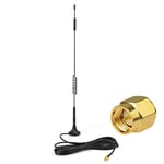 Eightwood 4G Antenna SMA Connector 7dbi Omnidirectional 868MHZ Antenna 4G External SMA Antenna with 3M RG174 Extension Cable Compatible for 4G LTE Wireless WiFi Router TP Link Dlink Belkin Huawei