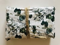 InsideMyNest Watercolour Eucalyptus Botanical Printed & Gold Dust Premium Quality Tissue Paper Sheets (20)