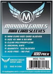 100 Mayday Games Standard Mini Euro Card Sleeves (45 MM X 68 MM) MDG7035