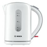 Bosch Twk7601 1.7l Modern Rounded Designs Cordless Kettle Auto Shut-off In White