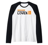 Dog Cat Lover I Smell Unconditional Love And The Litter Box Raglan Baseball Tee